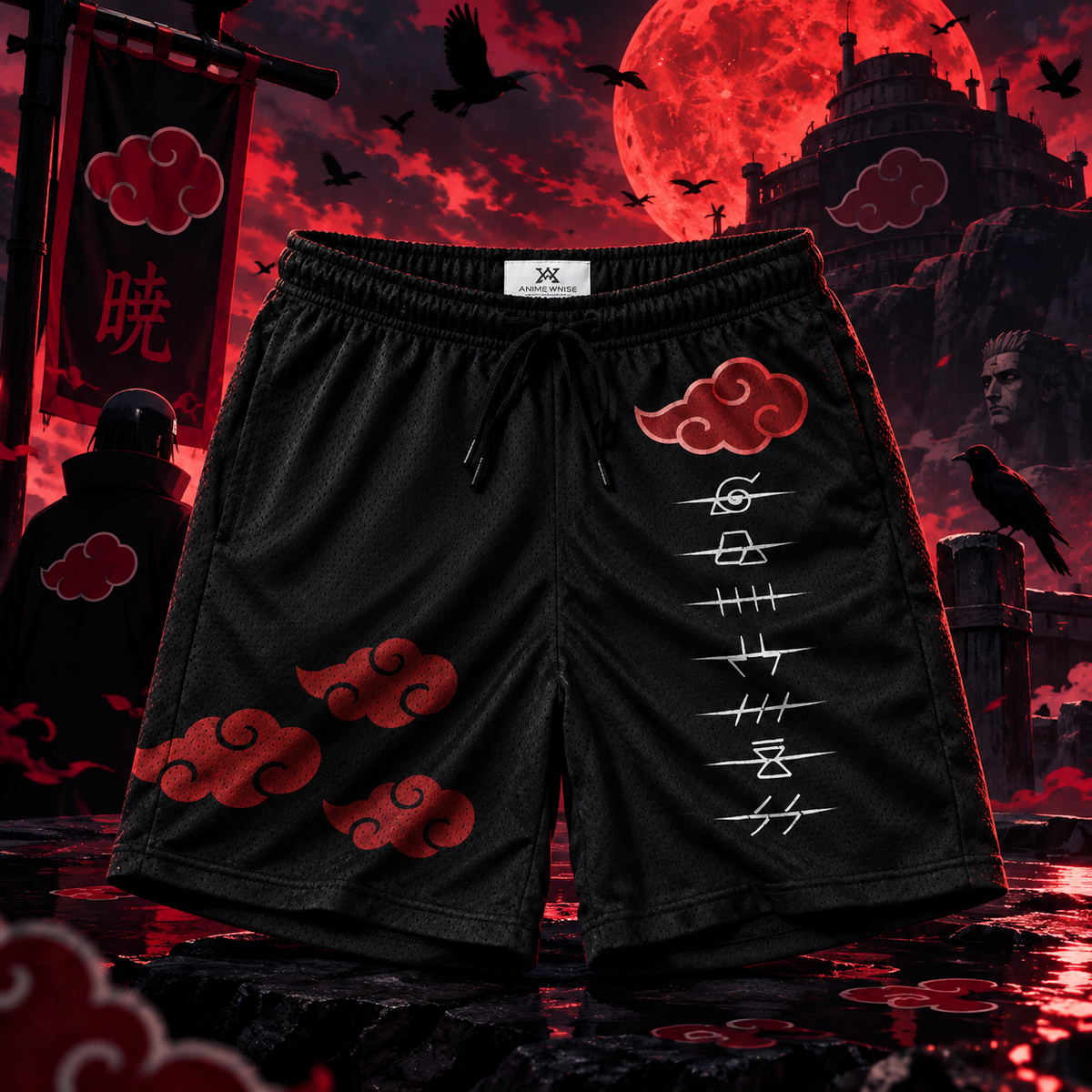 Akatsuki Naruto Şort