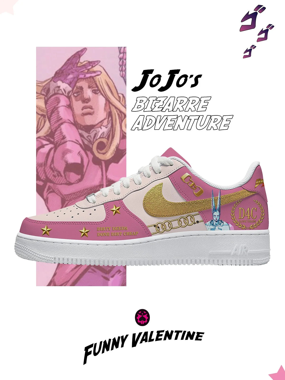 Funny Valentine V.1 Custom Air Force Ayakkabı