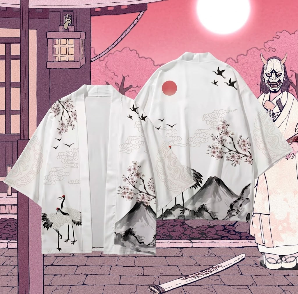 Dağların Şeytanla Dansı Yemini Geleneksel Kimono