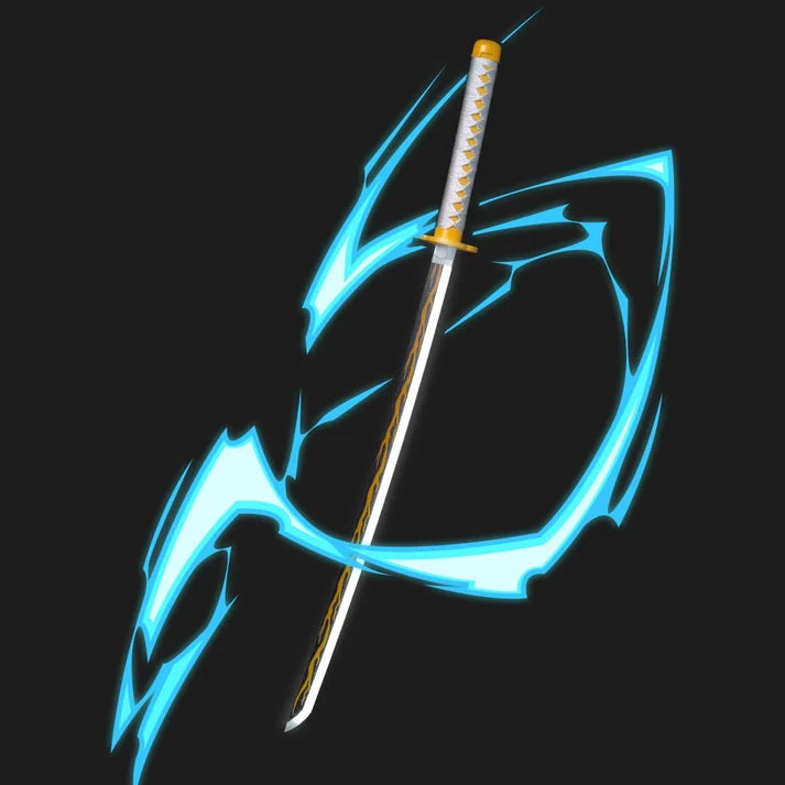 Zenitsu Dekoratif LED Katana