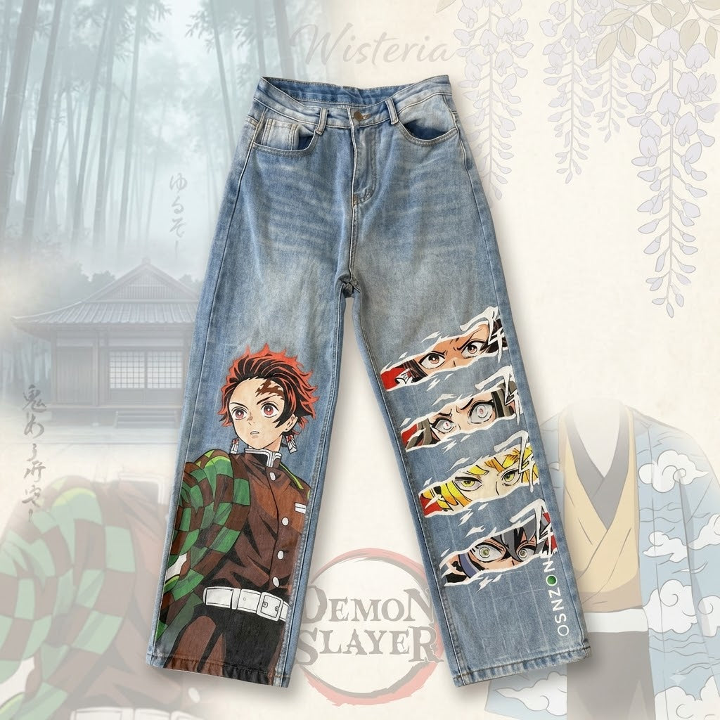 Demon Slayer Jens Pantolon