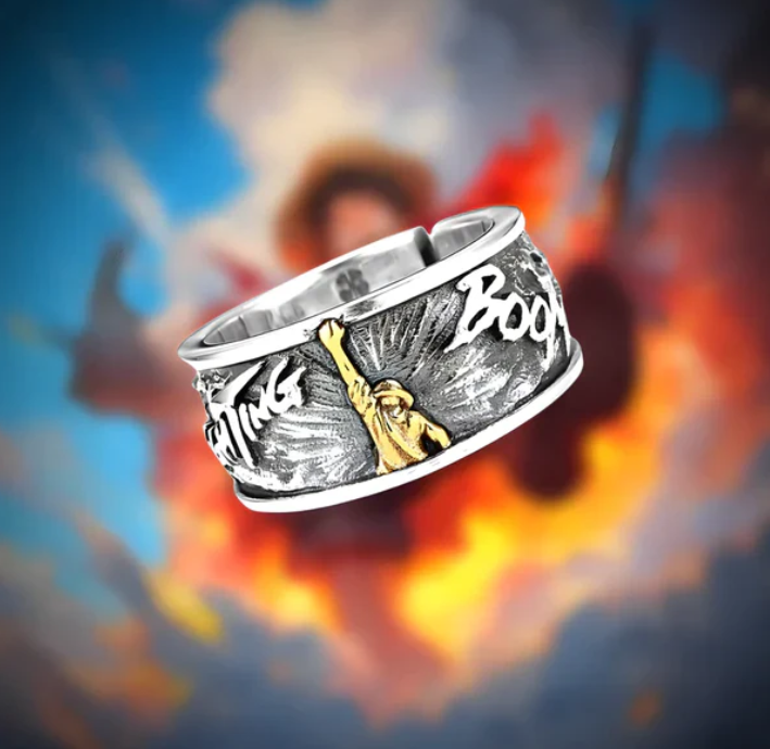 Luffy Fighting Boom Yüzük