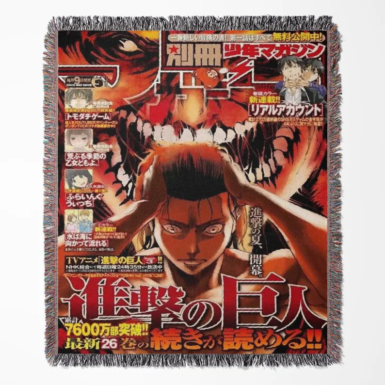 Attack on Titan Eren  Dekoratif Battaniye